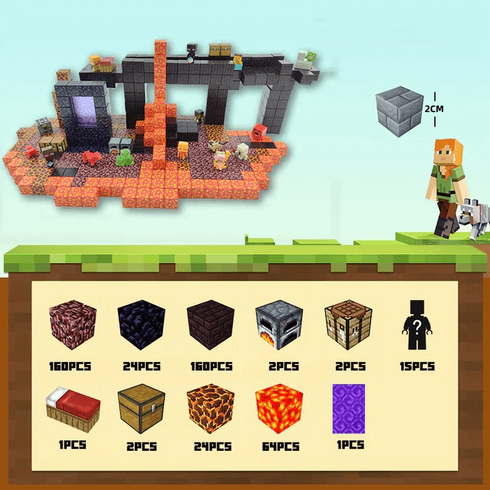 MagCraft™ Nether Fortress 480 Pcs Set